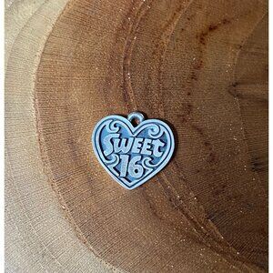 James Avery Sweet 16 Heart Charm, Sterling Silver